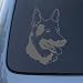 GERMAN SHEPHERD HEAD - Dog - Vinyl Decal Sticker #1516 | Vinyl Color: Silver