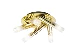 5Light Flush Gold Bathroom Light G9 Halogen 40Watt Bulb 1303-5GO
