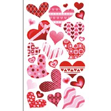 EK Success Sticko Funky Hearts Stickers