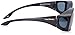Dioptics unisex adult Haven-buckeye Fits Over Sunglasses, Black, 66 mm US