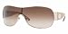 Versace VE2101 122113 Sunglasses Platinum Frame With Brown Gradient Lens Size 01-36-135