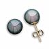 14kt Yellow Gold Black Pearl Cultured Earrings