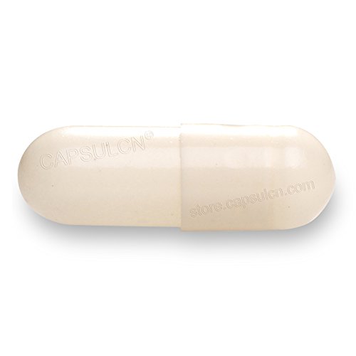 CapsulCN. Empty Gel Caps Empty Gelatin Capsules, 2000 pcs, Size 0, White, Joined