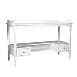 SEI Piedmont Antique White Desk