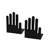 Spectrum 10210 Large Hand Bookends 1-Pair, Black
