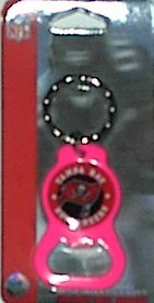 Tampa Bay Buccaneers Pink Bottle Opener Key Ring