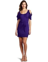 Wrapper Cold-Shoulder Dress