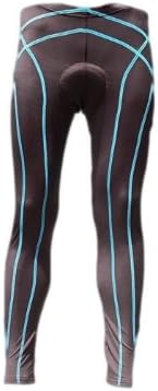 MMJ Men's 3D Padded Coolmax Bike Long Leggings Black Colors Size S