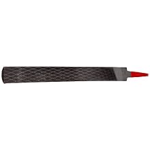 Simonds Hand File, American Pattern, Chip Breaking, Half-Round, Black Oxide Coating, Coarse, 10" Length, 15/16" Width, 9/32" Thickness