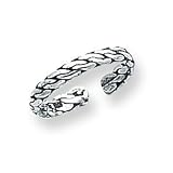Sterling Silver Antiqued Toe Ring