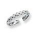 Sterling Silver Antiqued Toe Ring