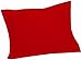 Crescent Pure Cotton Red Tailored Comfy Easy Care Pillow Sham Standard (red)