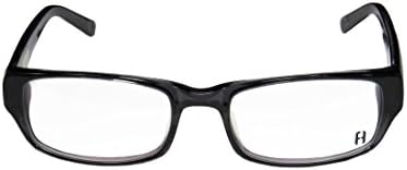 FreudenHaus Big Buster Mens/Womens Designer Full-rim Eyeglasses/Eyeglass Frame (53-19-130, Transparent Black)