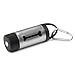 Clean Go Pet Plastic Poop Snoop Lighted Pet Waste Bag Holder, Silver