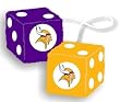 Minnesota Vikings Fuzzy Dice - Football Sports Merchandise