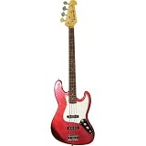 43 Inch Metallic Pink Electric Jazz Bass Music Guitar