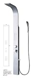 BathApp Aluminum Alloy Shower Panel Tower Overhead Rainfall with 2 Powerful Embedded Massage Jets (Model BAA072)