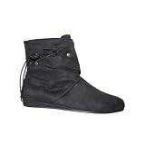 RENAISSANCE-52 Women's Ankle Boot Halloween Costume Dress Up Black Brown Fantasma