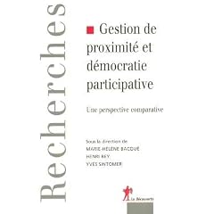 Gestion de proximit� et d�mocratie participative : une perspective comparative