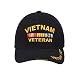 9321 Black Deluxe Low Profile Baseball Cap - Vietnam Vet Insignia Cap