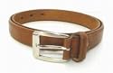 Women's 1' Skinny Jean Tan/Camel Leather Belt