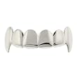 Vampire Fang Silver Plated Grillz (TOP) - Includes Fitting Piece and Protective Case