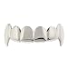 Vampire Fang Silver Plated Grillz (TOP) - Includes Fitting Piece and Protective Case