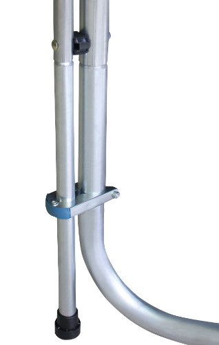 Imagen 3 de SixBros - SixJump CST245/L1612 2,45 M Trampolín de jardín azul examinado por Intertek/GS| Escalera|Red de seguridad|Lluvia cobertura