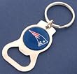 New England Patriots Logo Bottle Opener Keychain