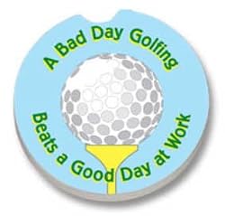 A Bad Day Golfing Car Coaster, Single