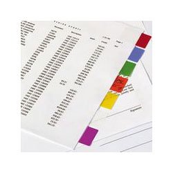 Semi-Transparent Standard Rectangular Page Flags, 1-11 16 X 1, Assorted, 50 Pk by Redi-Tag
