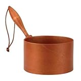 Decorative Utensils Dark Wood Like Blend, Shaker Dry Measure with handle 2 Quart Piggin