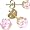 Jewelco London 9ct Yellow gold studs claw-set with 3mm Solitaire pink cubic zirconia stone