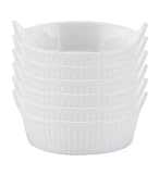 HIC Porcelain 1-Ounce Mini Earred Ramekin, Set of Six