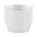 HIC Porcelain Mini-Eared 1-Ounce Ramekin, Set of 6