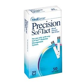 MediSense Sof-Tact Blood Glucose Test Strips (Box)