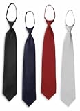 Comfort Zone Solid Zipper Tie