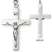 Sterling Silver Our Father Crucifix and 24-Inch Chain