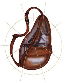 Ameribags Healthy Back Bag size small in Cognac leather 310FG537K4L Ameribags Healthy Back Bag size small in Cognac leather