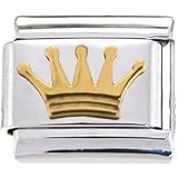 GOLD CROWN Italian Charm