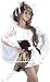 Sexy Halloween Lady Pirate Outfit Costume Lace Burgundy Gold Velvet Corset Dress