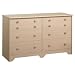 Natural Maple Double Dresser