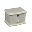 "Marianne" Mele & Co. Girl's Wooden Ivory Musical Ballerina One Drawer Jewelry Box