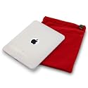 APPLE IPAD 3 PC EXECUTIVE ACCESSORY PACK - CLEAR FROSTED GEL CASE,  SCREEN PROTECTOR, RED POUCH PART OF THE QUBITS ACCESSORIES RANGE
