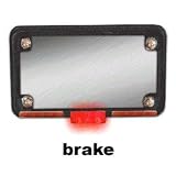 VectraLight Motorcycle License Plate Frame - LPB-16 - Black