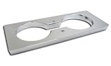 AutoXccessory Chrome Plated Billet Cup Holder Surround, for the 2007 Hummer H2