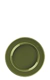 Emile Henry - 879223 - Lot de 4 Assiettes à Pain - Céramique Émaillée - Coloris Olive - Diamètre: 15 cm
