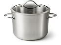 Calphalon Contemporary Stainless 8-Quart Stockpot with Glass Lid