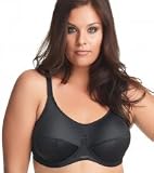 Elomi Medium Control Energise Underwire Sports Bra, 40HH, Black