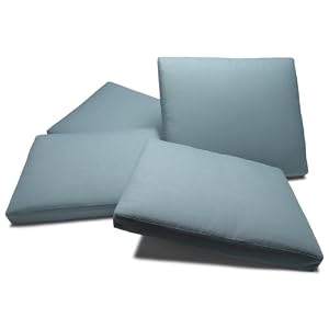 Strathwood Falkner Lounge Deep Seat Arm Chair Cushions, Set of 2, Blue Haze